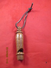 OAK Lathe Turned  Wood Whistle