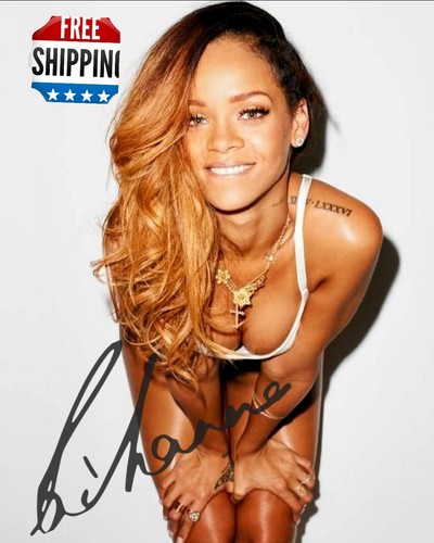 Hot rihanna autographed - rihanna,