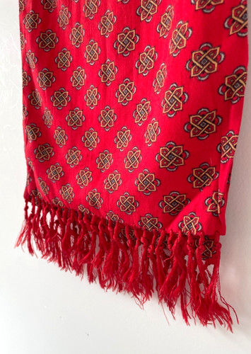 Vintage 1960 red paisley - red,