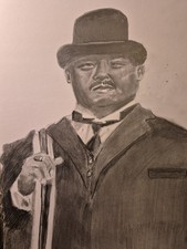Drawing Of Oddjob James Bond