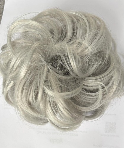 Grey scrunchie bun large - scrunchie,