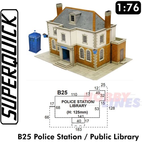 Police station scale oo - station,