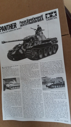 Tamiya panther tank come - panther,