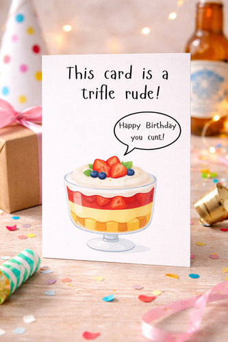 Funny rude birthday - card, adult