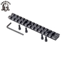 Tactical Low Profile 20mm Rail Picatinny Weaver Scope Base Mount 13 Slots 5.5"UK