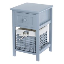 Livivo bedside table - bedside, grey