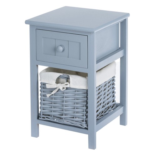 Livivo bedside table grey - livivo,