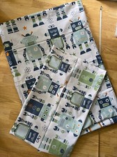 Aspace Boys Single Duvet Cover And Pillowcase Bedding Set Robots , Blue 