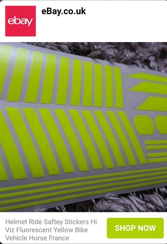 Viz helmet saftey stickers - hi,