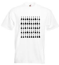 50 Guitars T Shirt Strat Les