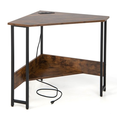 Triangle computer desk corner - computer,