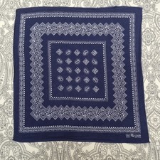 Vintage Paisley Bandana Handkerchief Fast Color Western c Cowboy USA Sanforized