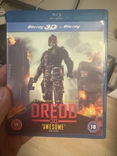 Dredd 3D (Blu-ray 3D, 2013) 2000 AD Judge Dredd Comic Book Movie Action/Sci-fi