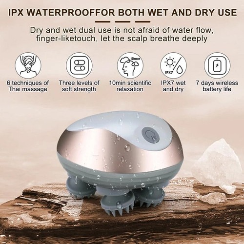 Electric scalp massager - massager, head