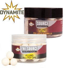 Dynamite Baits White Fluro Pop Ups  - The Source Pop Ups Carp Fishing 10mm/15mm
