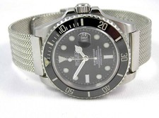REFINED STEEL MESH WATCH STRAP BRACELET FOR ROLEX SUBMARINER GMT 20mm WATCH