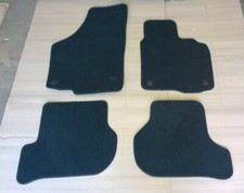 Golf MK5 MK6 Front and rear carpet mats set Black (UK / RHD) New genuine VW