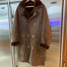 VERY SPECIAL SIMPSON’S of Piccadilly Sheepskin coat light brown 64cm Large