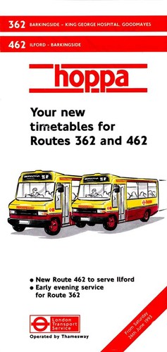 Route 362 462 london - london, bus