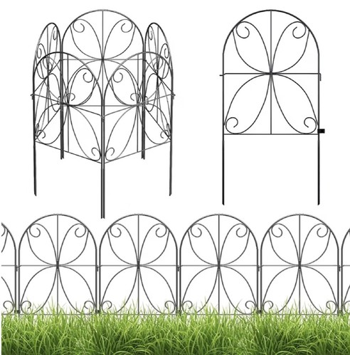 Metal garden fence panels - fence, 20