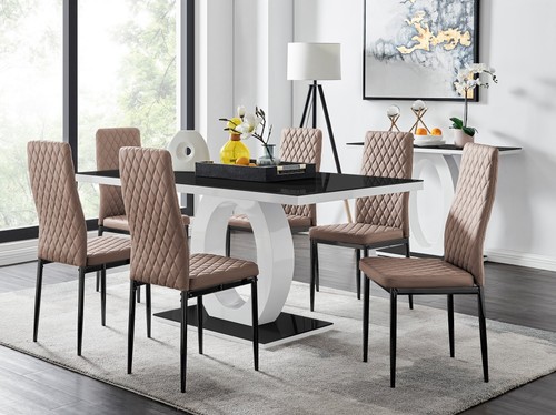 Giovani white gloss - white, black