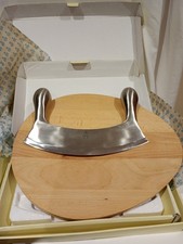 Vintage Nigella Lawson's Living kitchen mezzaluna chopping board & herb chopper
