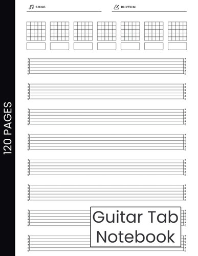 Guitar tab notebook - tab, 6