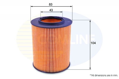 Engine oil filter comline - filter, for