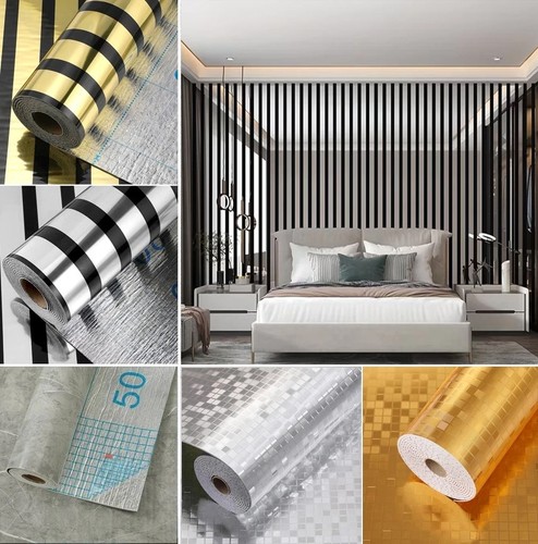 Marble silver mirror - mirror, stripes