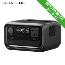 EcoFlow Refurbished RIVER 3 Plus 286Wh Portable Power Station 600W Solar Battery