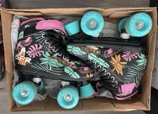 SFR Vision II Canvas Kids Quad Roller Skates - Floral