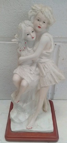 Cuddling sisters ornament - cuddling,