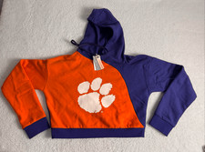 Clemson Rocky Crop Hoodie Size