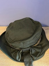 Barbour Women's Waxed Cotton Olive Hat