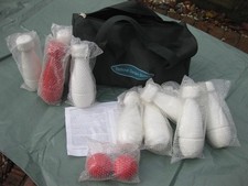 Wooden Skittles Game ~ Traditional Garden Games Skittles Set ~ Unused