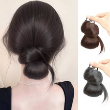 Fluffy Bun Head Wig Synthetic