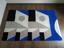 Birds rug-Hand Tuft Rug, Wool