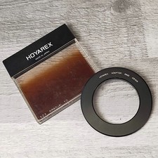 HOYAREX 523 Gradual T2 Tobacco Graduated Tint Filter + 49mm Adaptor Ring