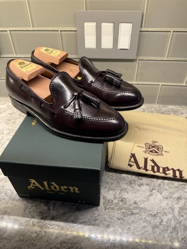 Alden color tassel loafer - alden, 8