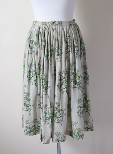Vintage 100 silk dirndl - dirndl, skirt