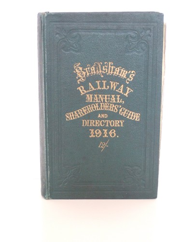 Bradshaws railway manual - manual,, 1916