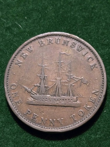 1843 new brunswick one - one, penny