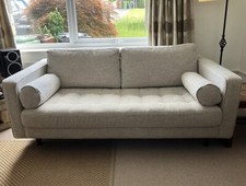Made Scott 2 Seater Sofa, Ivory Weave
