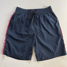 Burberry London Mens Blue Drawstring Swimming Shorts Size XS