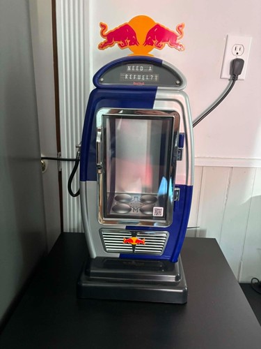 Red bull gas pump - red,