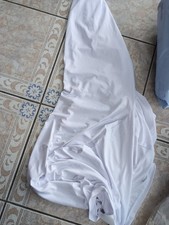 20 x USED White Chair Covers Dining Spandex Slip Seat Cover Wedding