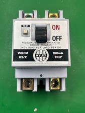 Wylex WSEM63/2 63A 100mA RCD