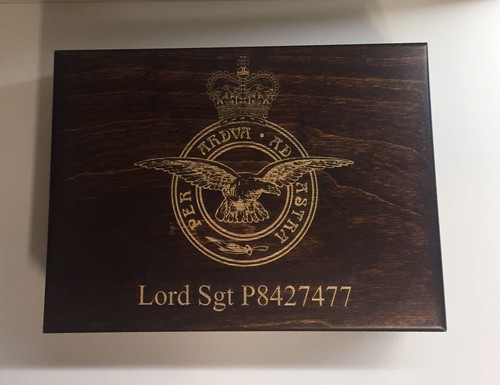 Wood medal display case - wood,