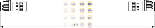 Brake hose rear inner napa - rear,
