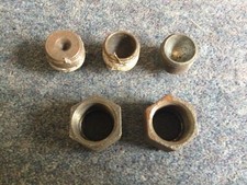 3/4" End Stops Galvanised Malleable Iron Pipe Fitting BSP- 5 items Steampunk